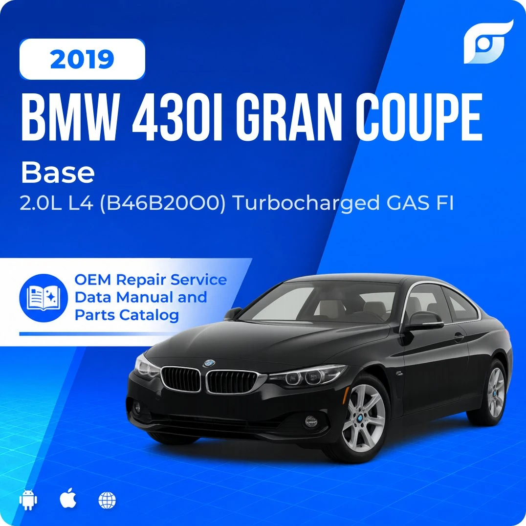 2019 BMW 430i Gran Coupe Base - OEM Repair Service Manual