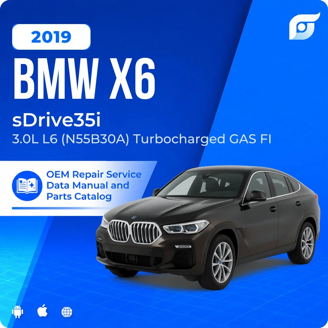2019 BMW X6 sDrive35i - OEM Repair Service Manual