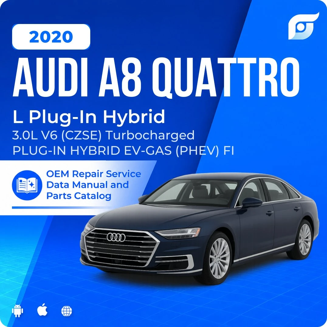 2020 Audi A8 Quattro L Plug-In Hybrid - OEM Repair Service Manual