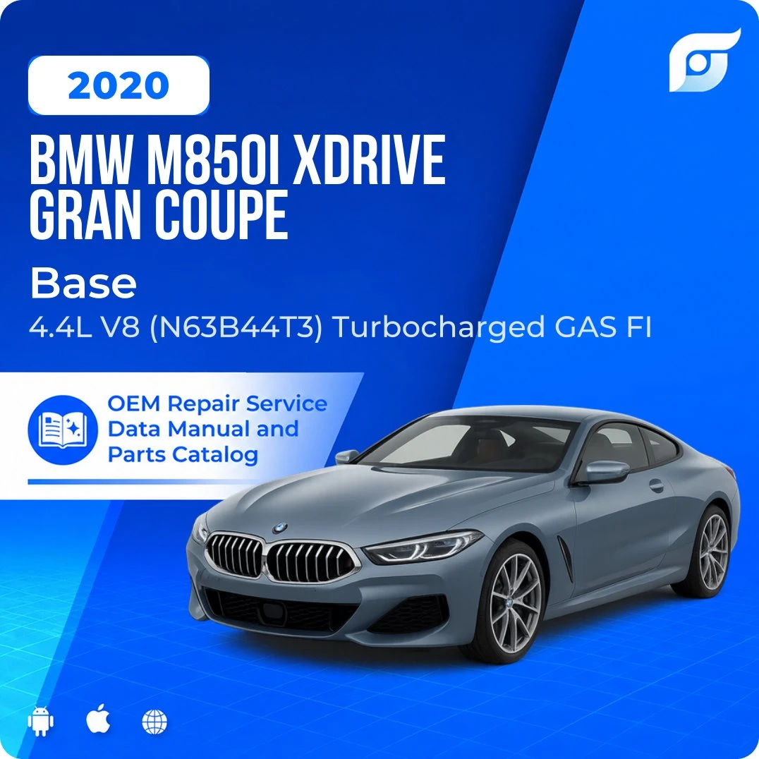 2020 BMW M850i xDrive Gran Coupe Base - OEM Repair Service Manual