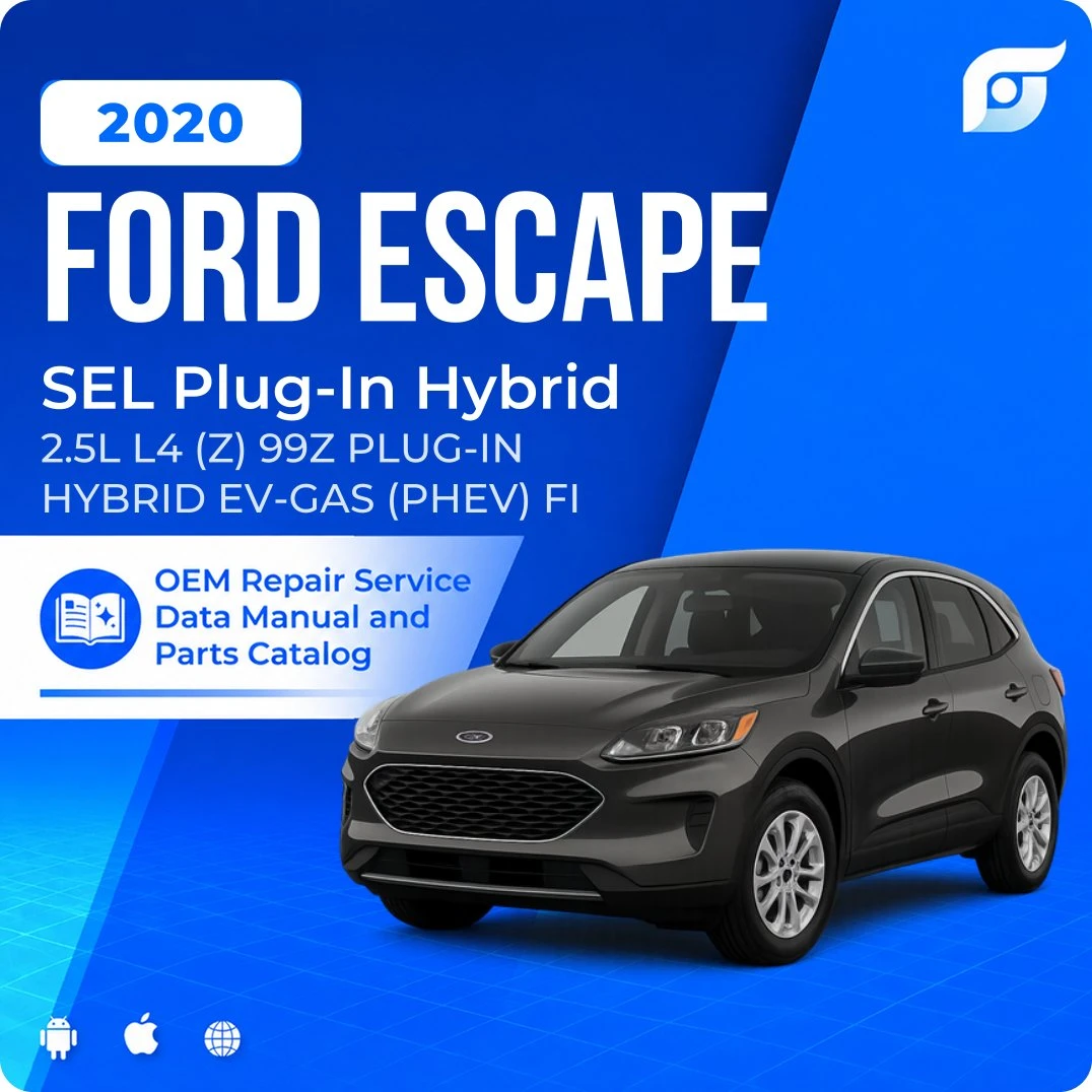 2020 Ford Escape SEL Plug-In Hybrid - OEM Repair Service Manual