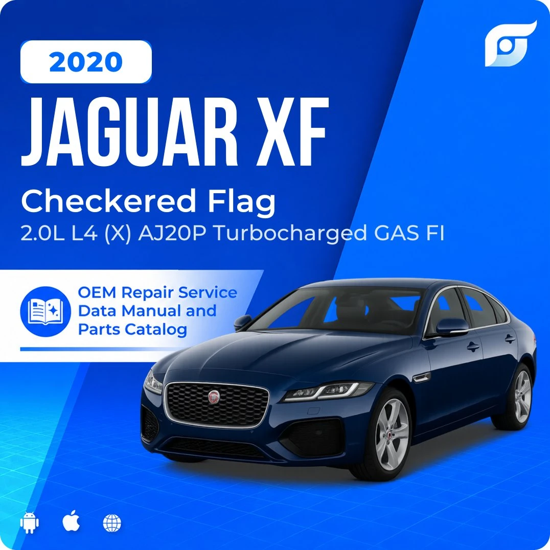2020 Jaguar XF Checkered Flag - OEM Repair Service Manual