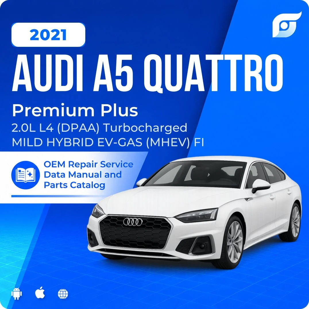 2021 Audi A5 Quattro Premium Plus - OEM Repair Service Manual