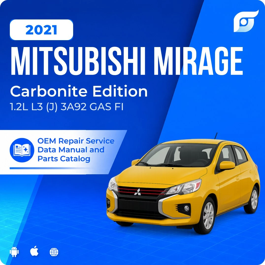 2021 Mitsubishi Mirage Carbonite Edition - OEM Repair Service Manual