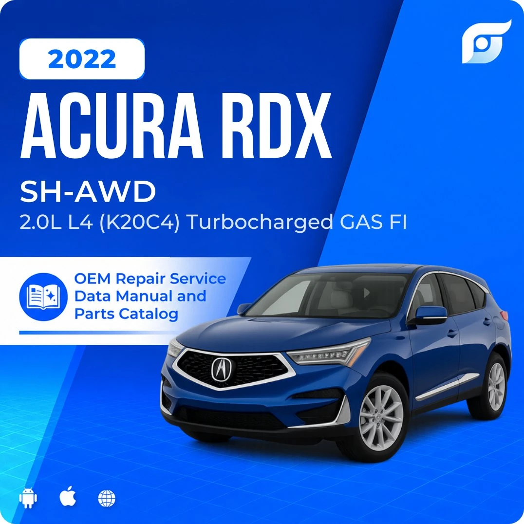 2022 Acura RDX SH-AWD - OEM Repair Service Manual