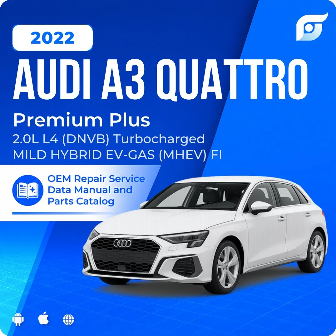 2022 Audi A3 Quattro Premium Plus - OEM Repair Service Manual