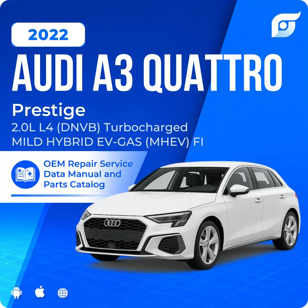 2022 Audi A3 Quattro Prestige - OEM Repair Service Manual