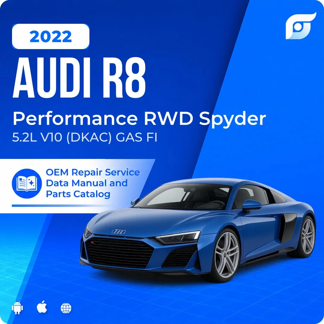 2022 Audi R8 Performance RWD Spyder - OEM Repair Service Manual