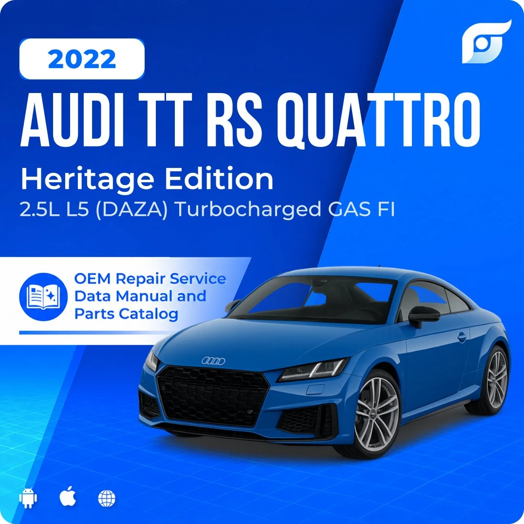 2022 Audi TT RS Quattro Heritage Edition - OEM Repair Service Manual