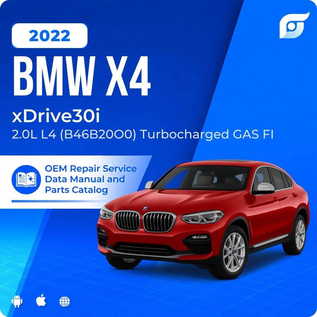 2022 BMW X4 xDrive30i - OEM Repair Service Manual