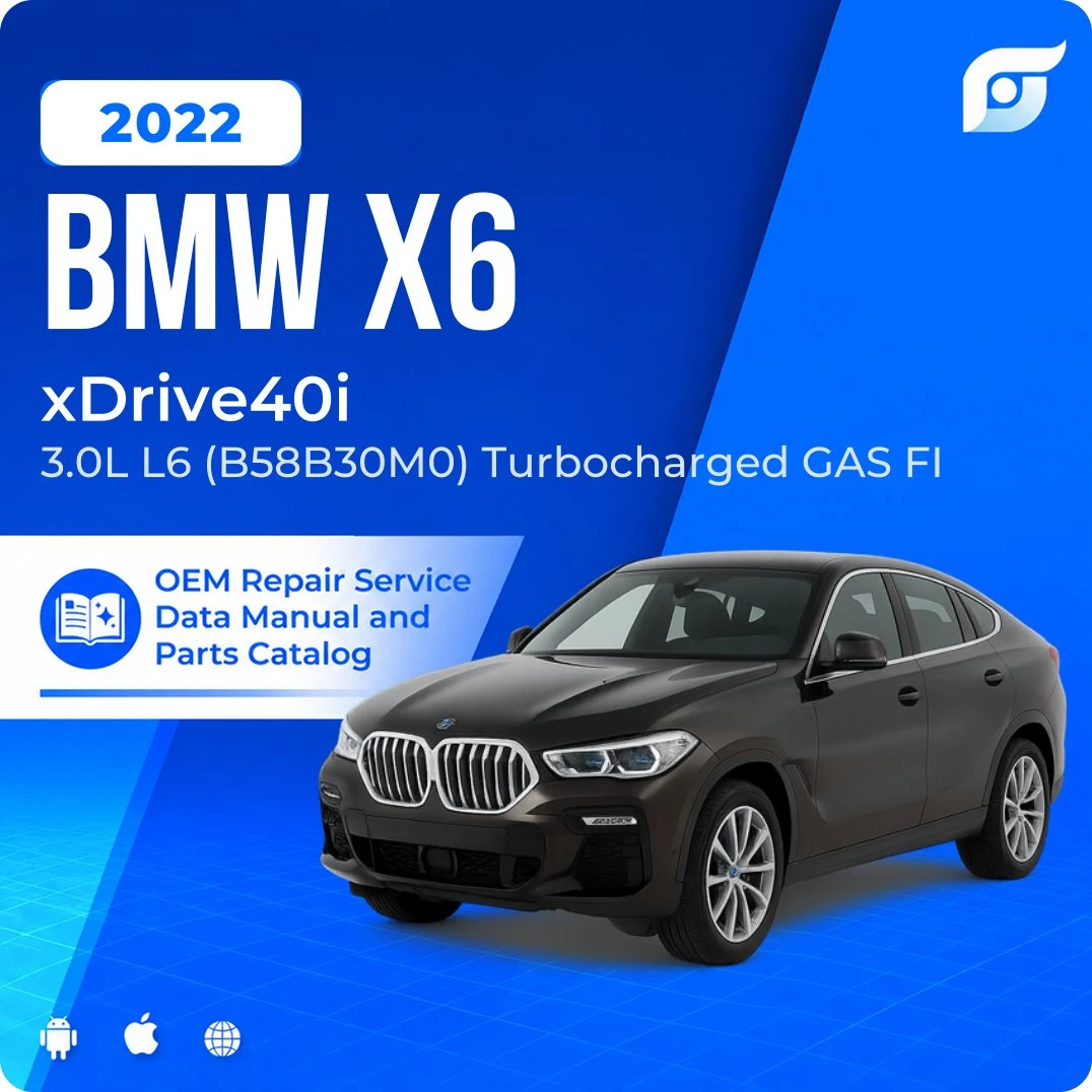 2022 BMW X6 xDrive40i - OEM Repair Service Manual