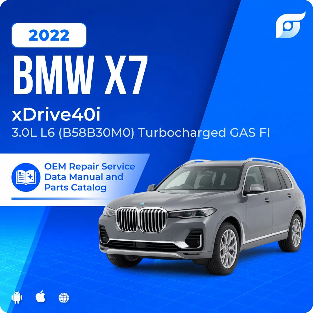 2022 BMW X7 xDrive40i - OEM Repair Service Manual