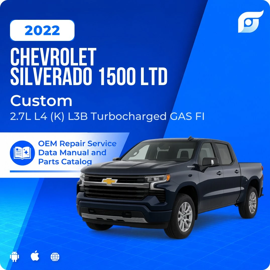 2022 Chevrolet Silverado 1500 LTD Custom - OEM Repair Service Manual