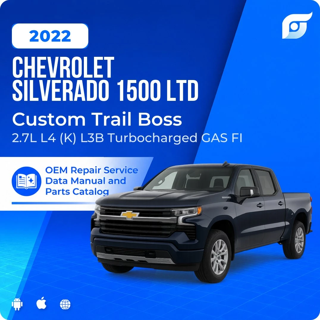 2022 Chevrolet Silverado 1500 LTD Custom Trail Boss - OEM Repair Service Manual