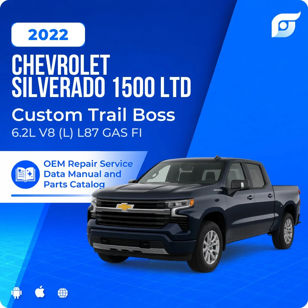 2022 Chevrolet Silverado 1500 LTD Custom Trail Boss - OEM Repair Service Manual