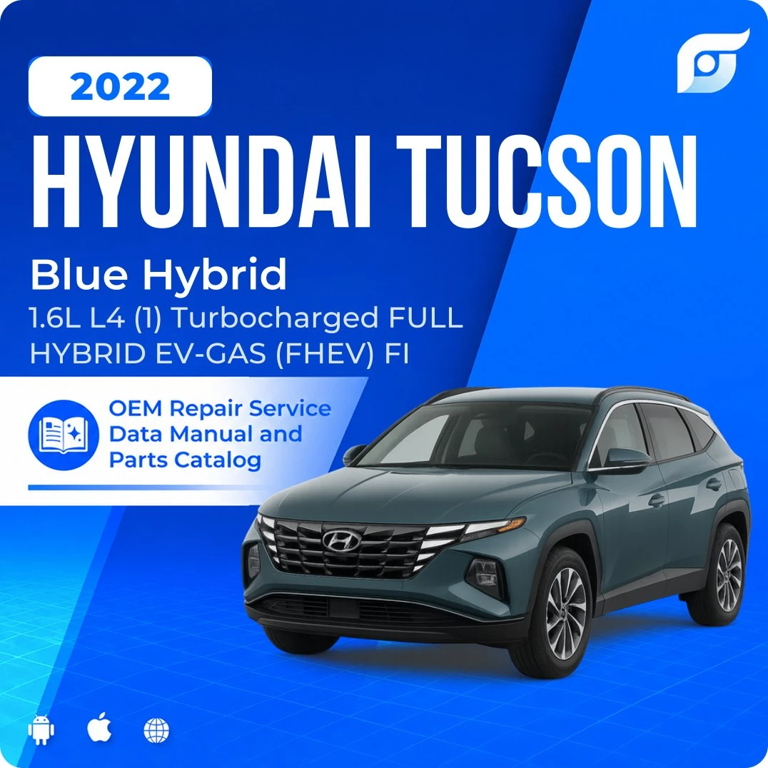 2022 Hyundai Tucson Blue Hybrid - OEM Repair Service Manual