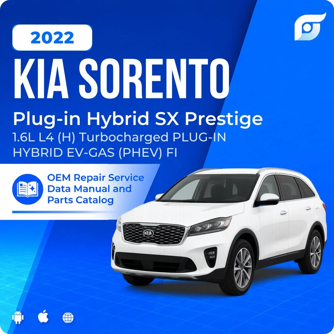 2022 Kia Sorento Plug-in Hybrid SX Prestige - OEM Repair Service Manual