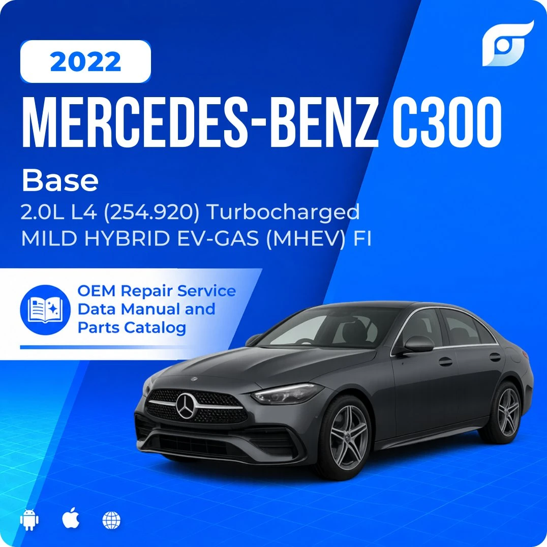 2022 Mercedes-Benz C300 Base - OEM Repair Service Manual