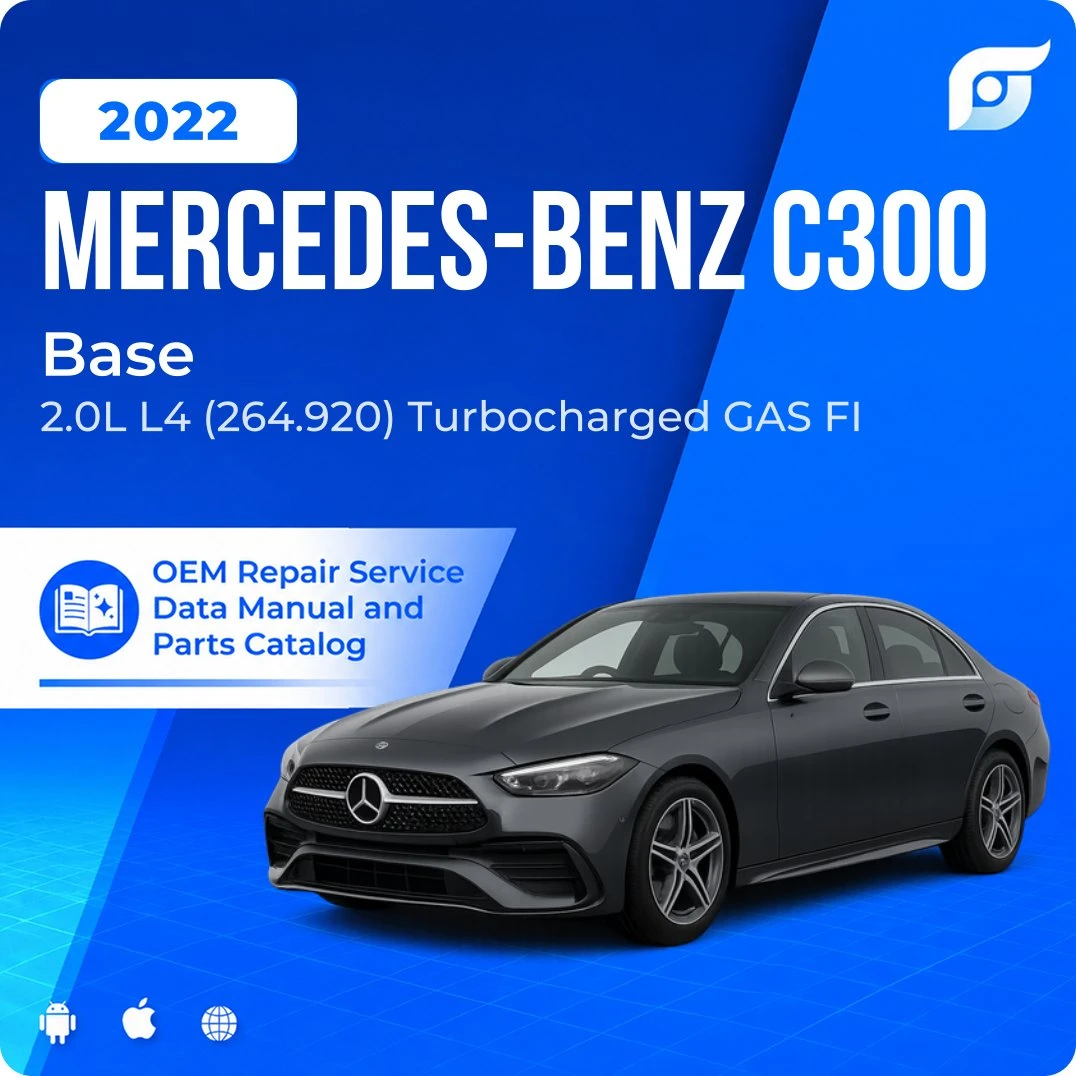 2022 Mercedes-Benz C300 Base - OEM Repair Service Manual