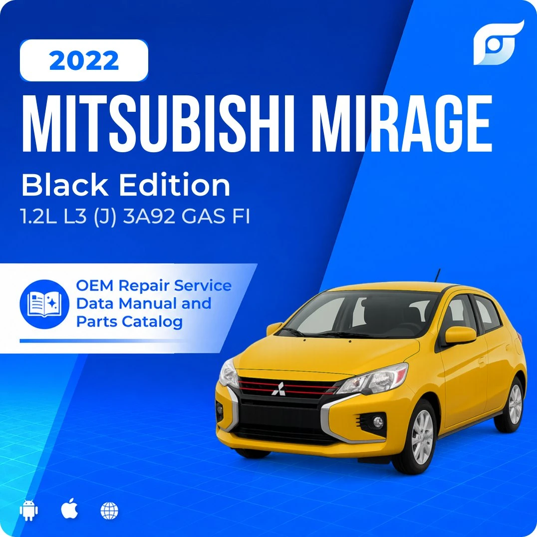 2022 Mitsubishi Mirage Black Edition - OEM Repair Service Manual