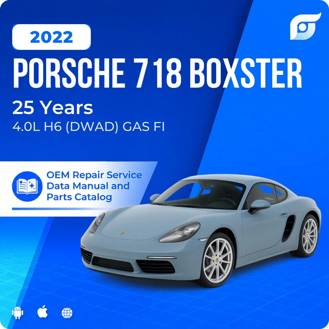 2022 Porsche 718 Boxster 25 Years - OEM Repair Service Manual
