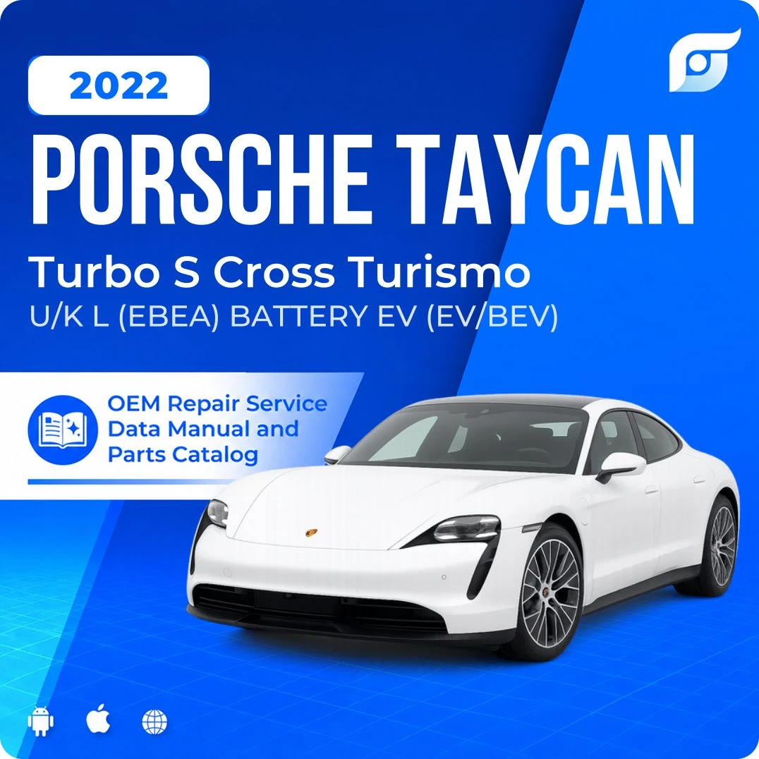 2022 Porsche Taycan Turbo S Cross Turismo - OEM Repair Service Manual