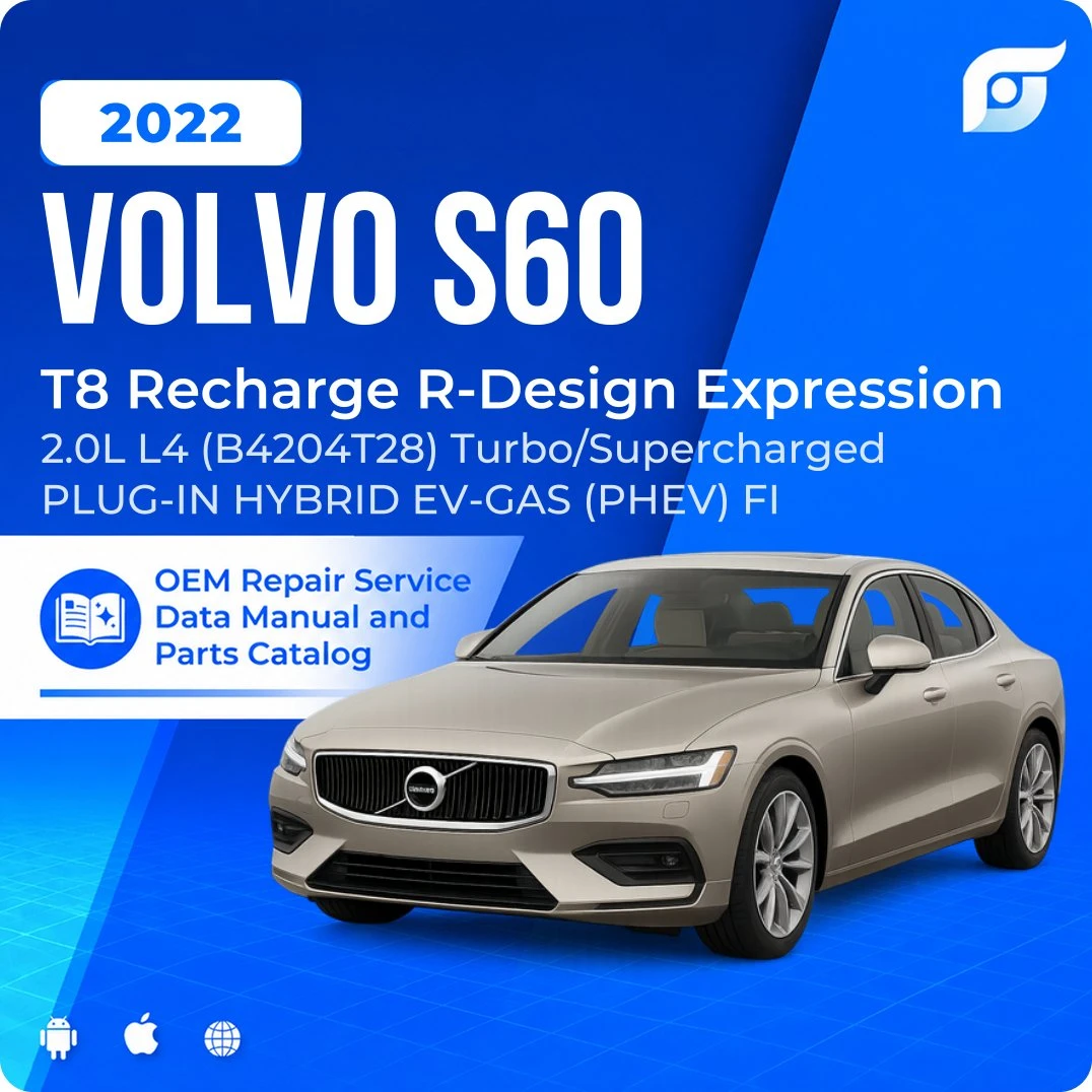 2022 Volvo S60 T8 Recharge R-Design Expression - OEM Repair Service Manual