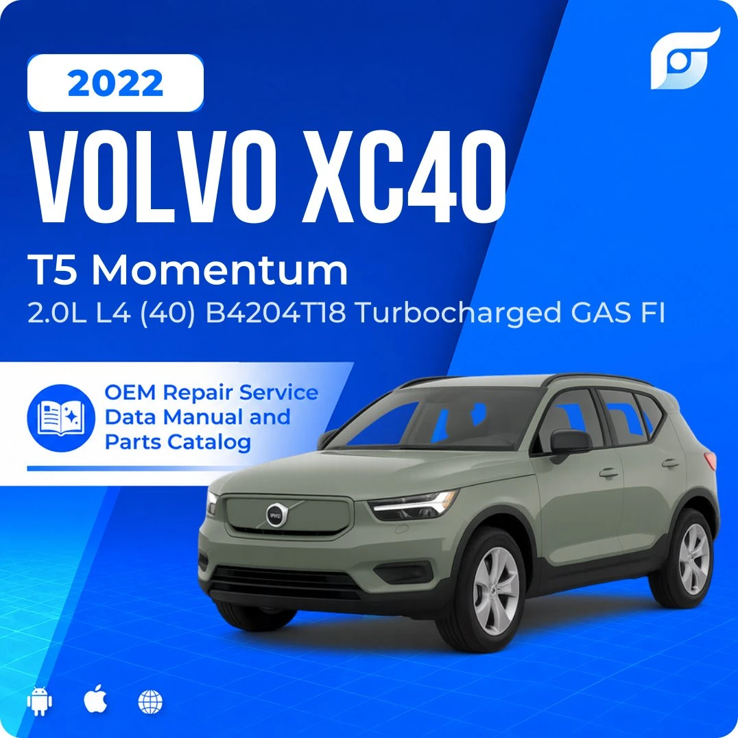 2022 Volvo XC40 T5 Momentum - OEM Repair Service Manual