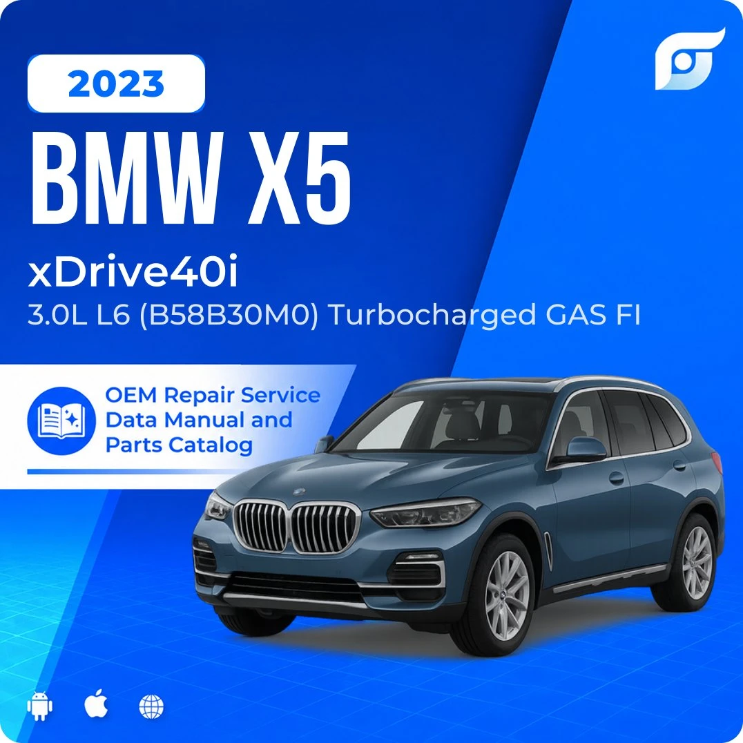 2023 BMW X5 xDrive40i - OEM Repair Service Manual