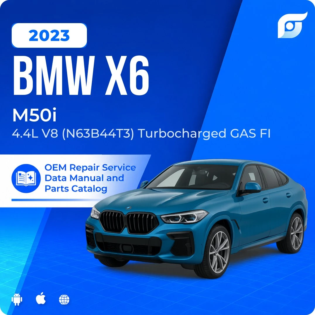 2023 BMW X6 M50i - OEM Repair Service Manual