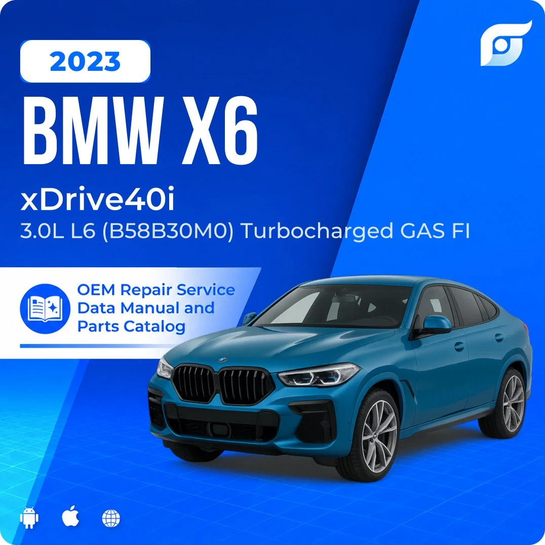 2023 BMW X6 xDrive40i - OEM Repair Service Manual