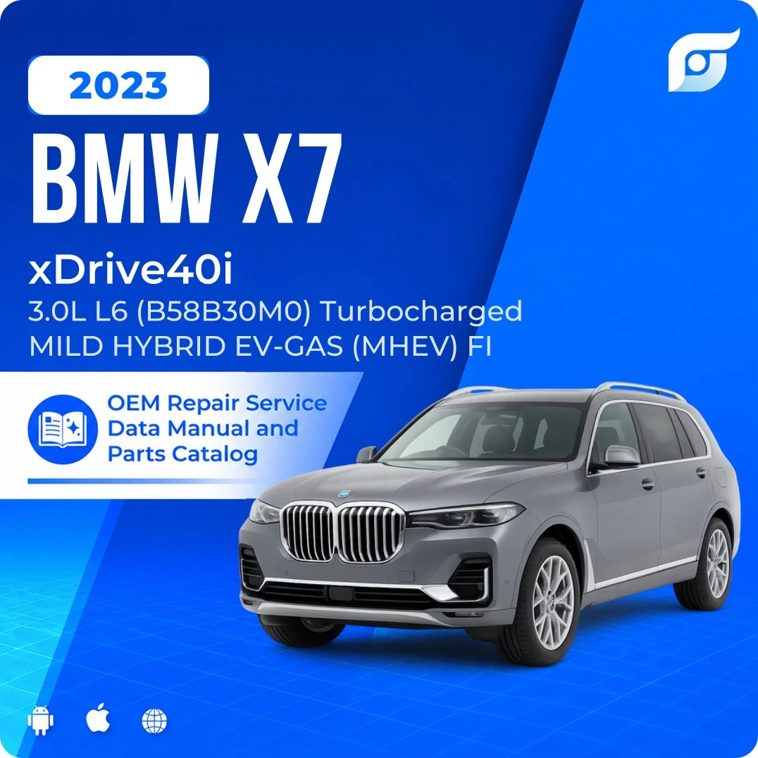 2023 BMW X7 xDrive40i - OEM Repair Service Manual