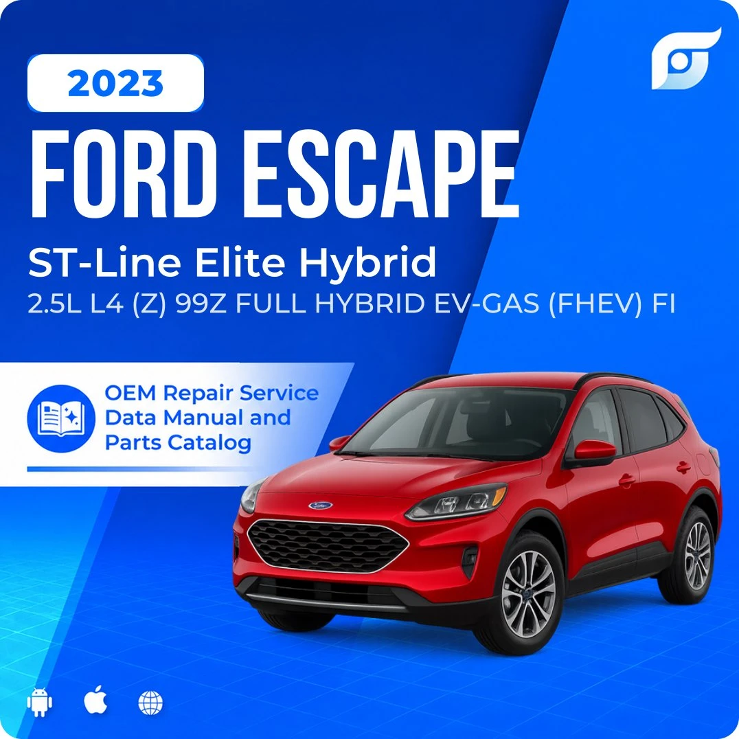 2023 Ford Escape ST-Line Elite Hybrid - OEM Repair Service Manual