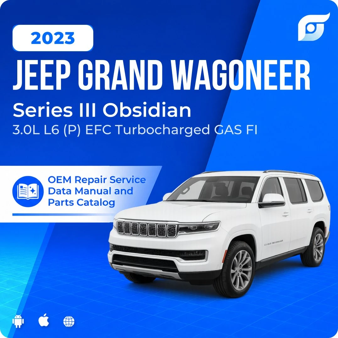 2023 Jeep Grand Wagoneer Series III Obsidian - OEM Repair Service Manual