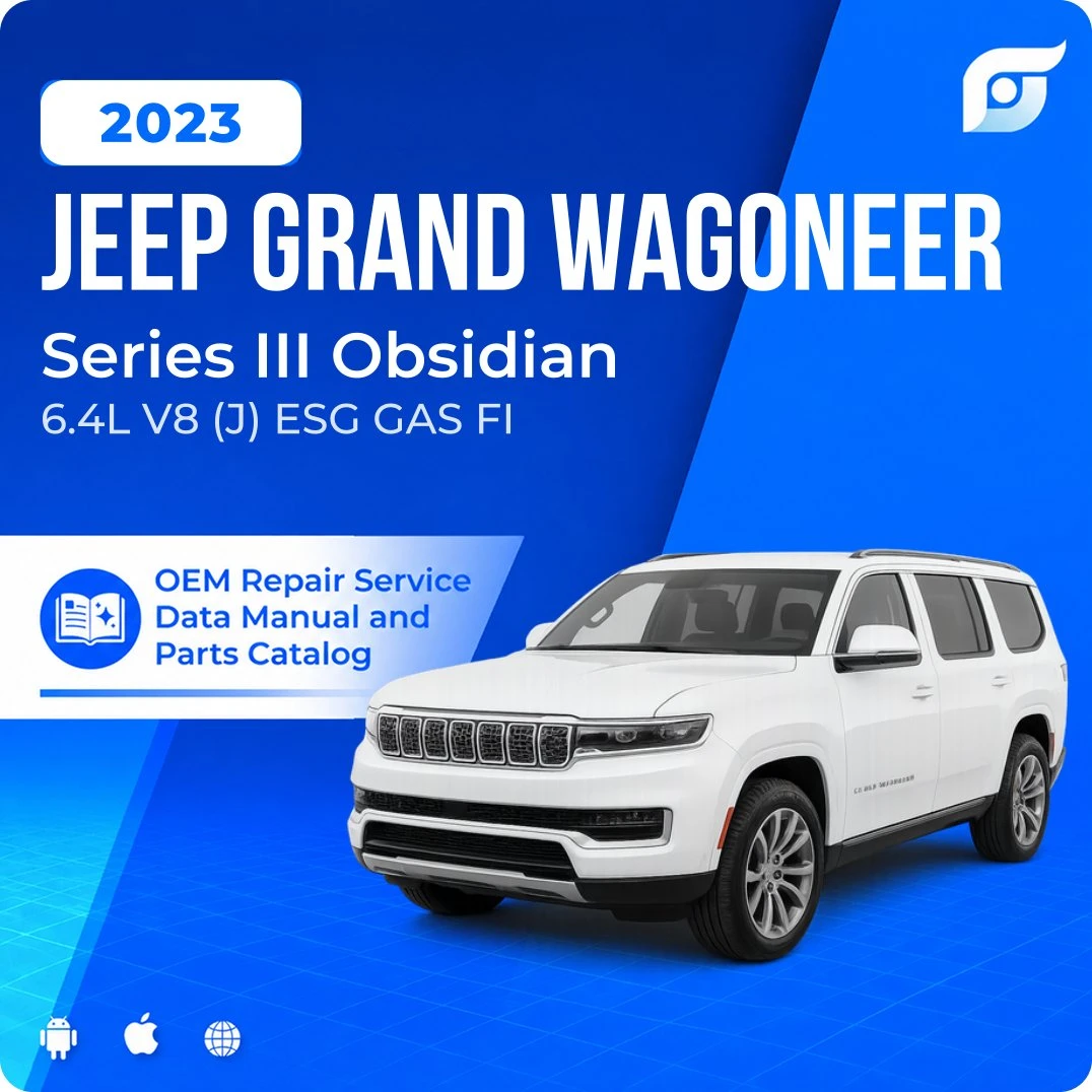 2023 Jeep Grand Wagoneer Series III Obsidian - OEM Repair Service Manual