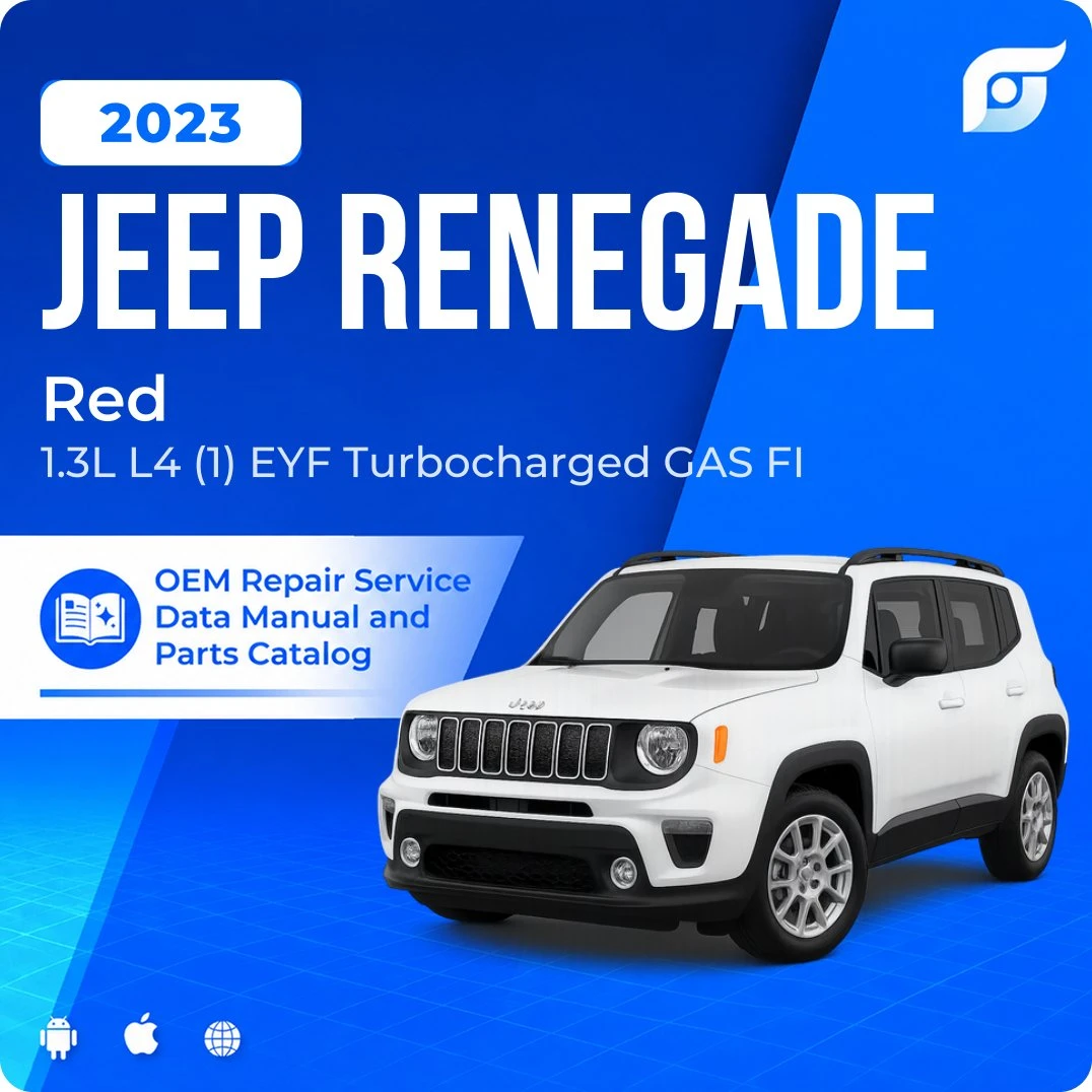 2023 Jeep Renegade Red - OEM Repair Service Manual