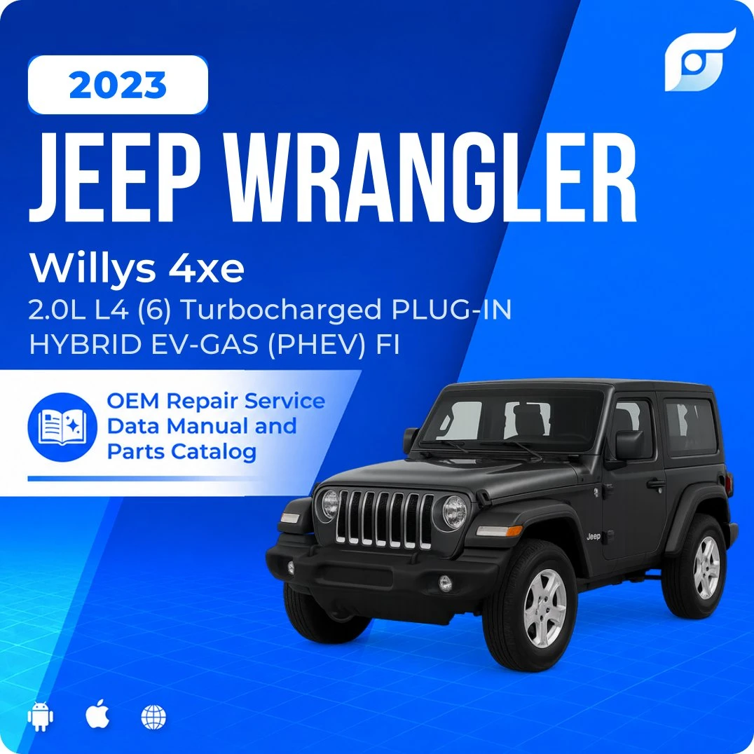 2023 Jeep Wrangler Willys 4xe - OEM Repair Service Manual