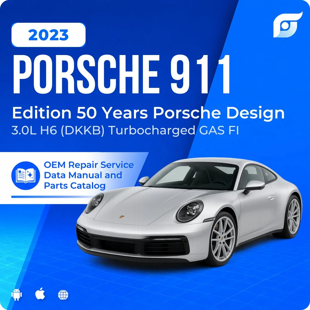 2023 Porsche 911 Edition 50 Years Porsche Design - OEM Repair Service Manual