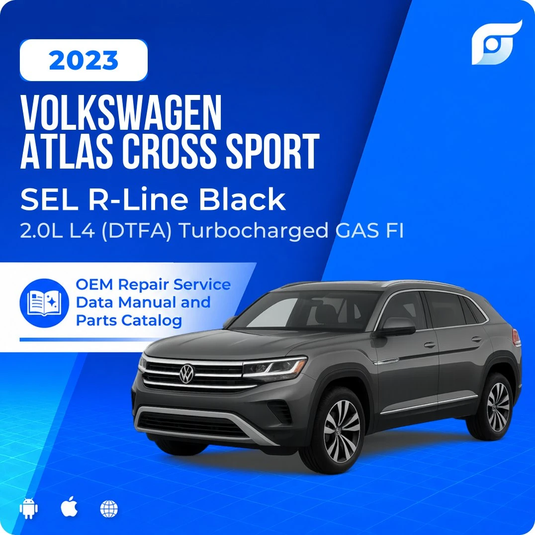 2023 Volkswagen Atlas Cross Sport SEL R-Line Black - OEM Repair Service Manual
