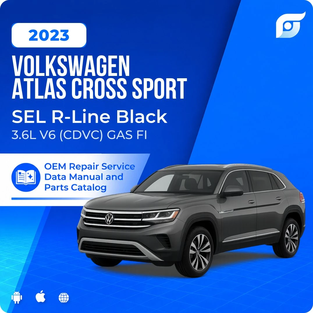 2023 Volkswagen Atlas Cross Sport SEL R-Line Black - OEM Repair Service Manual
