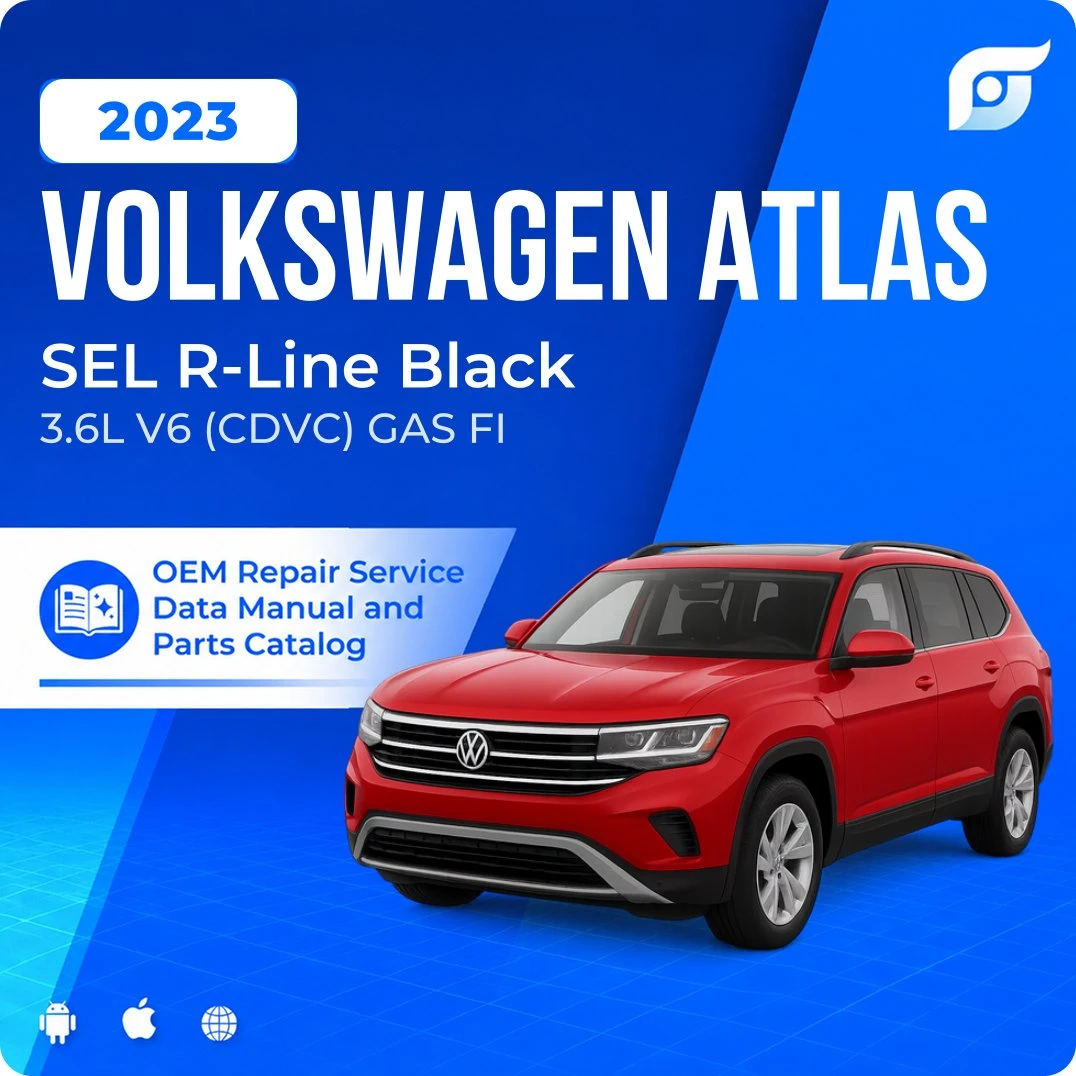2023 Volkswagen Atlas SEL R-Line Black - OEM Repair Service Manual
