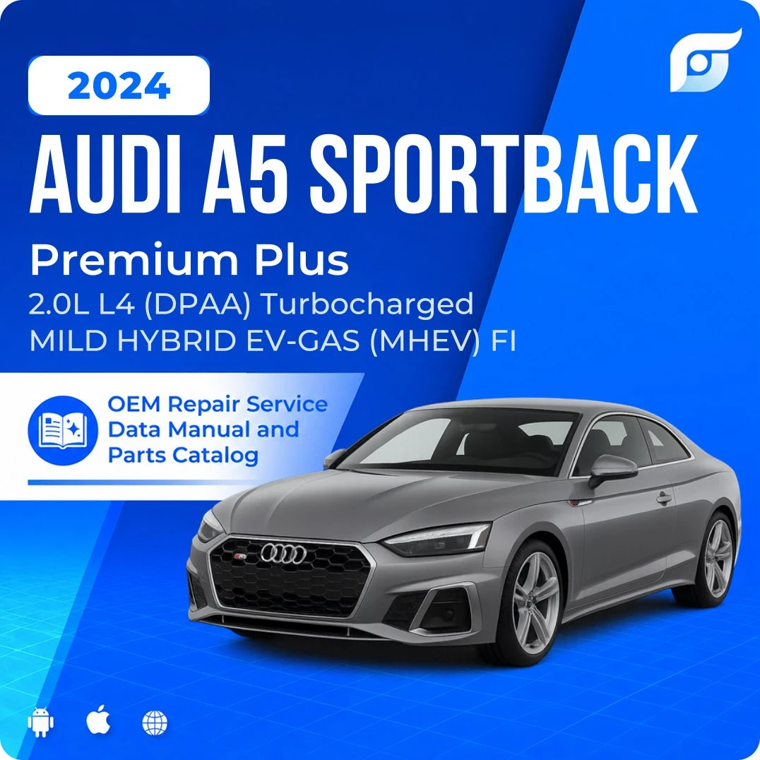 2024 Audi A5 Sportback Premium Plus - OEM Repair Service Manual