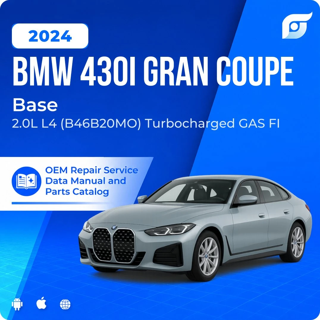 2024 BMW 430i Gran Coupe Base - OEM Repair Service Manual