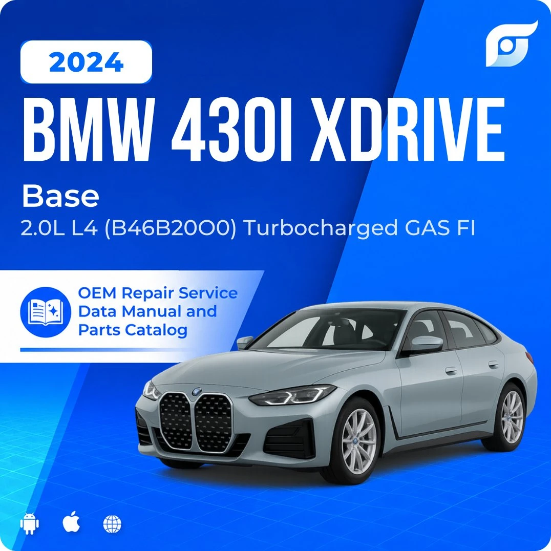 2024 BMW 430i xDrive Base - OEM Repair Service Manual