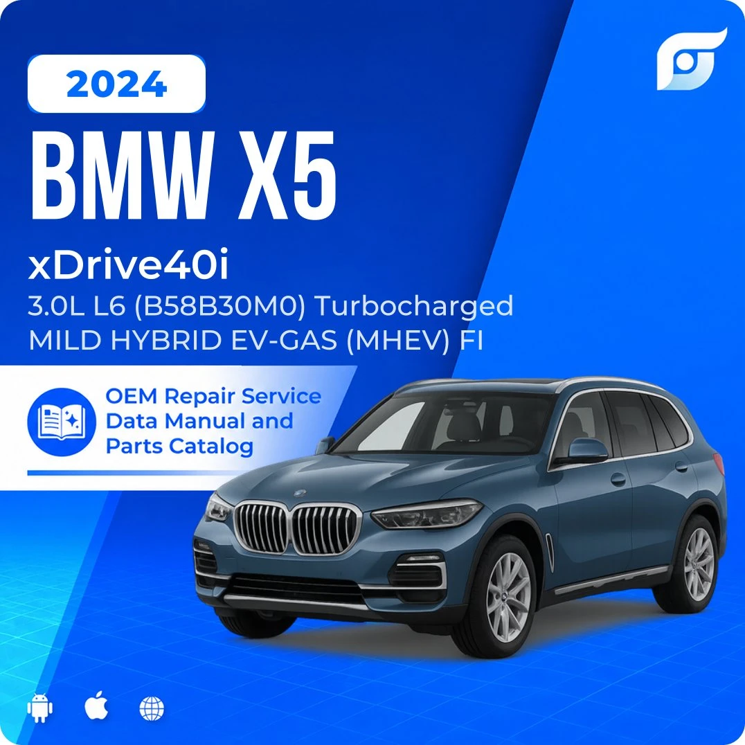 2024 BMW X5 xDrive40i - OEM Repair Service Manual