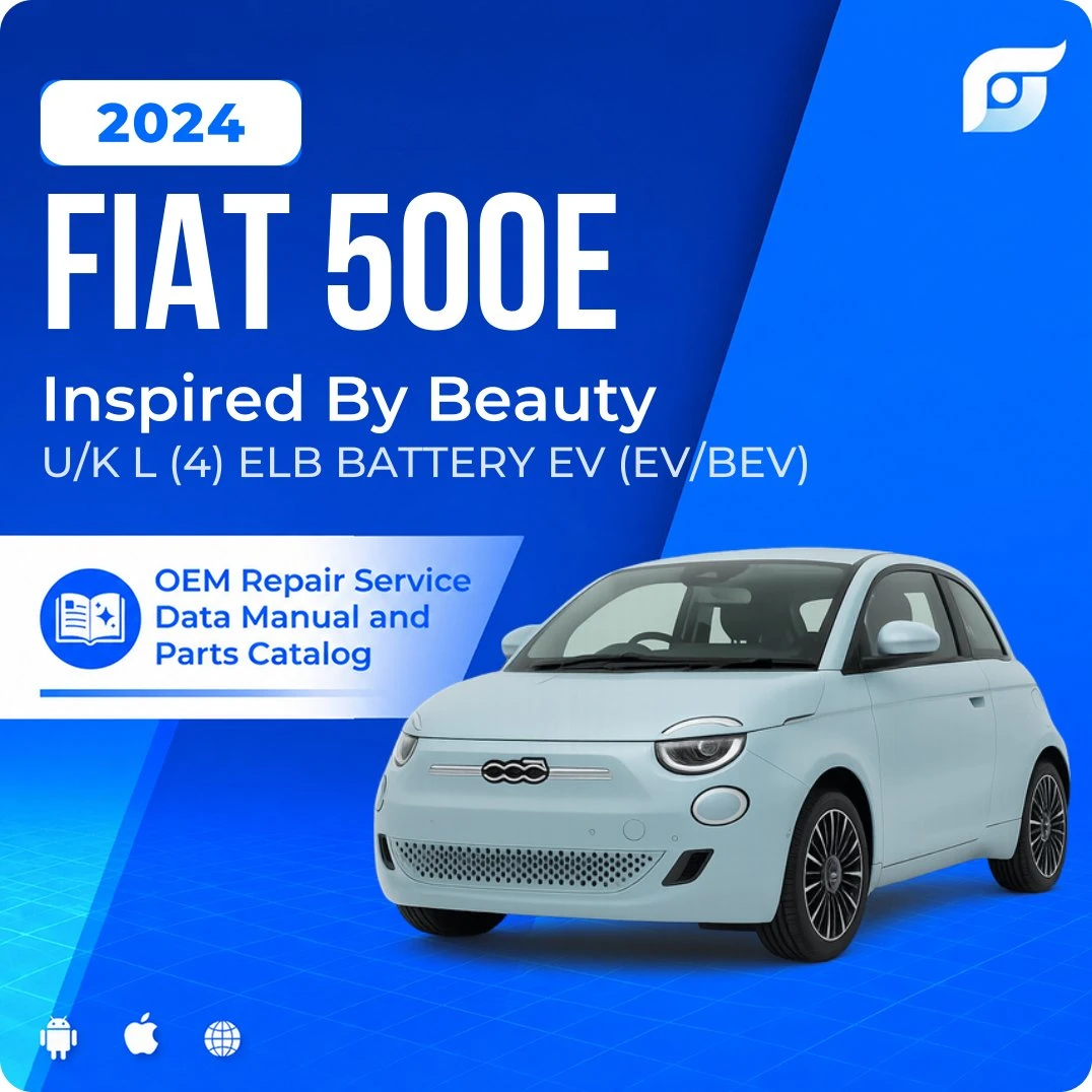 2024 Fiat 500E Inspired By Beauty - OEM Repair Service Manual