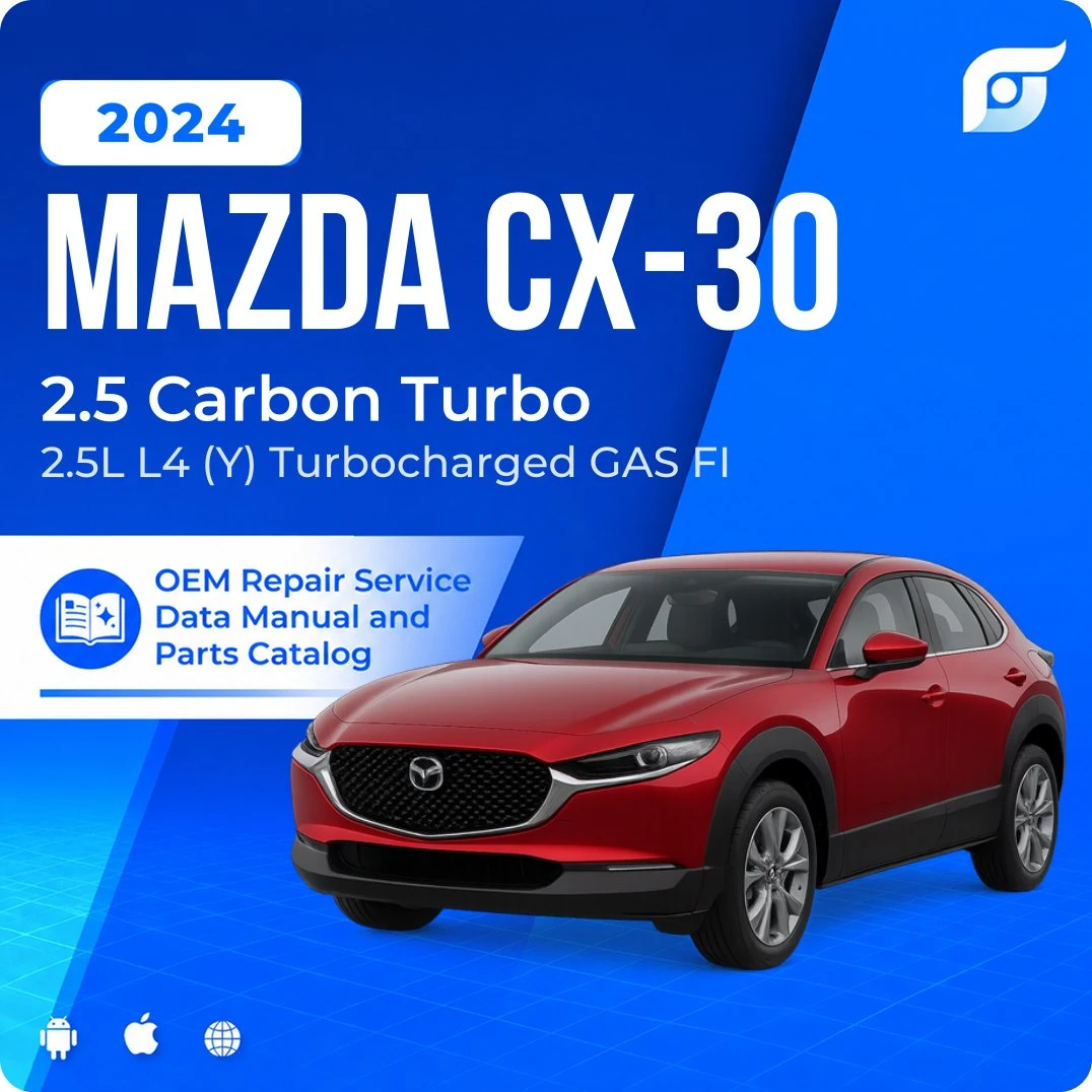2024 Mazda CX-30 2.5 Carbon Turbo - OEM Repair Service Manual