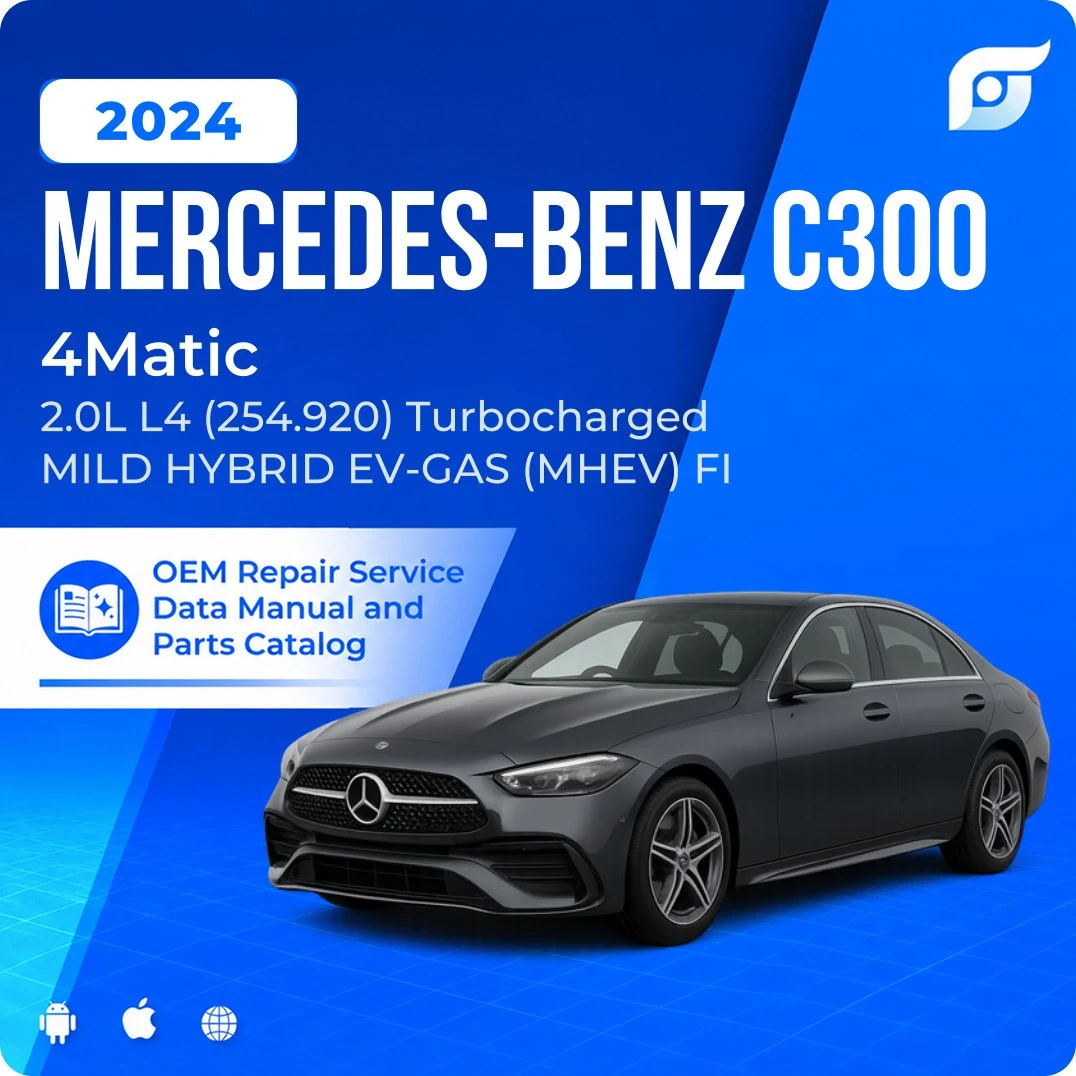 2024 Mercedes-Benz C300 4Matic - OEM Repair Service Manual