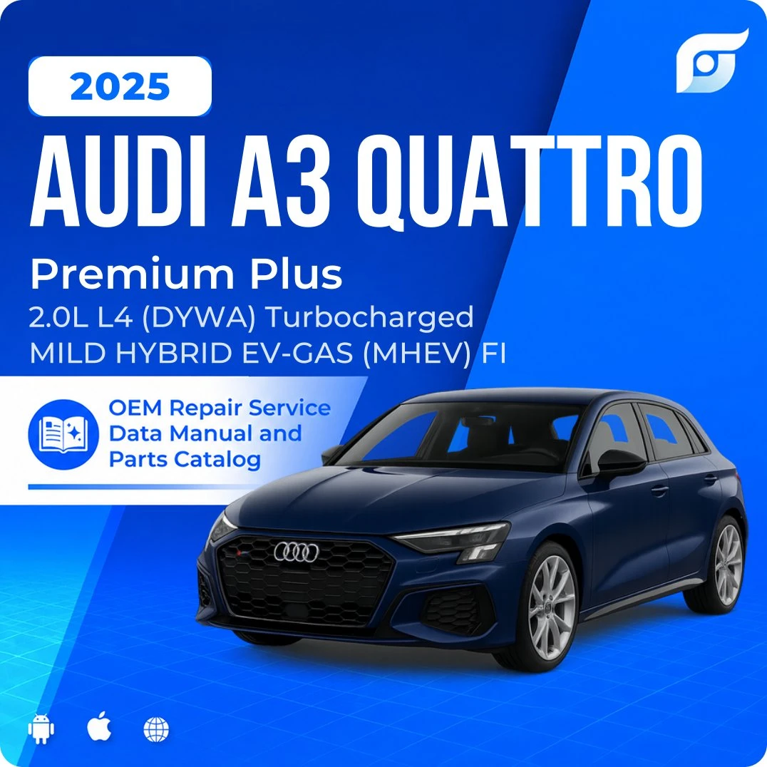 2025 Audi A3 Quattro Premium Plus - OEM Repair Service Manual