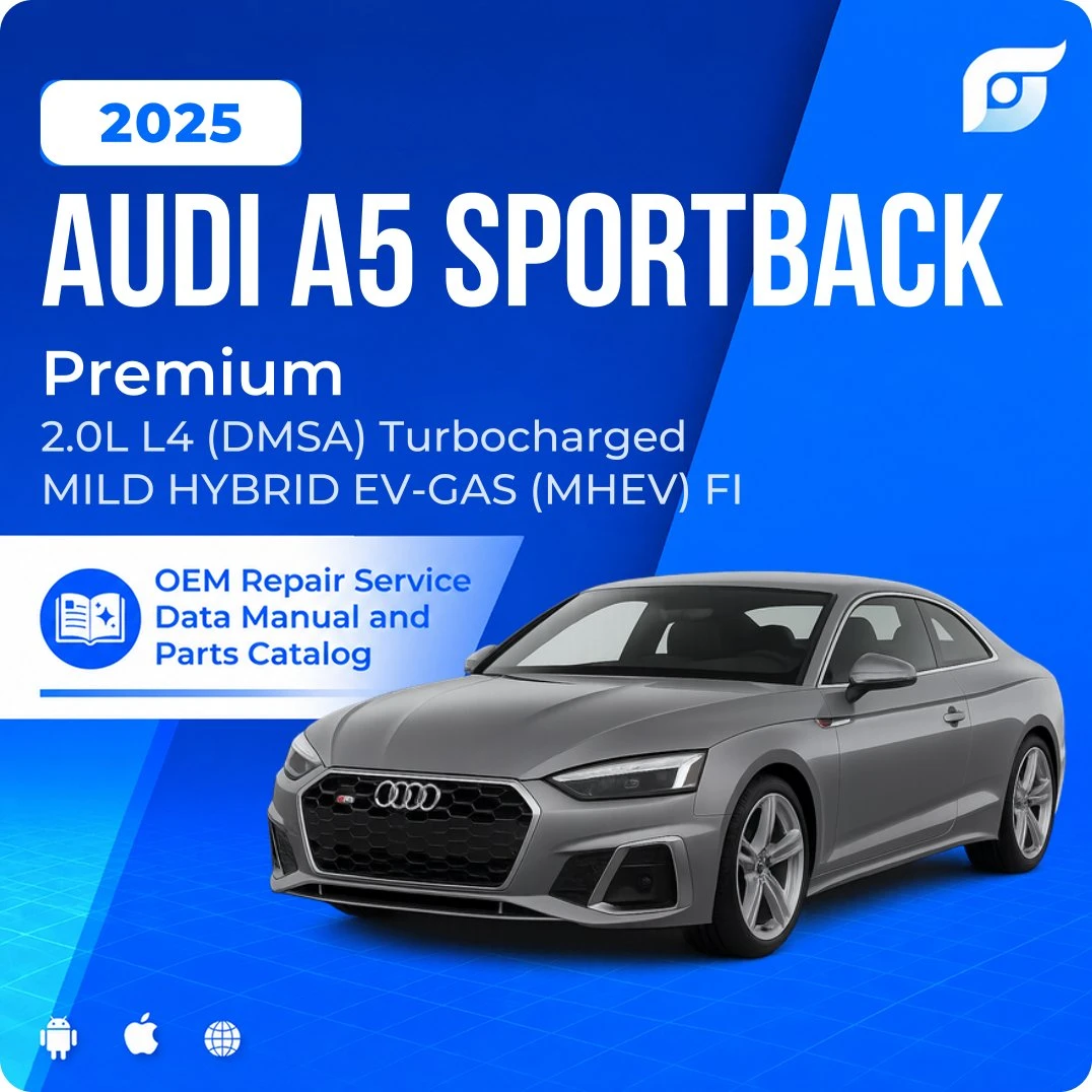 2025 Audi A5 Sportback Premium - OEM Repair Service Manual